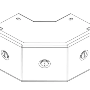 K.T 3" x 3" 90度外曲