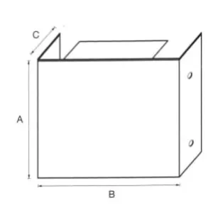 K.T 6" x 6" 槽尾冚