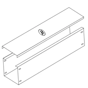 L.H #18(1.12mm) 3"X3"鐵槽 (2.44米)連蓋及槽駁