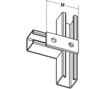 金泰 扁型2孔直U槽駁-UCF102/K1065