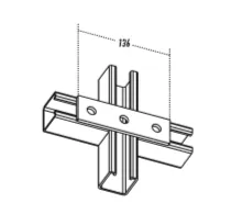 金泰 扁型3孔直U槽駁-UCF103/K1066
